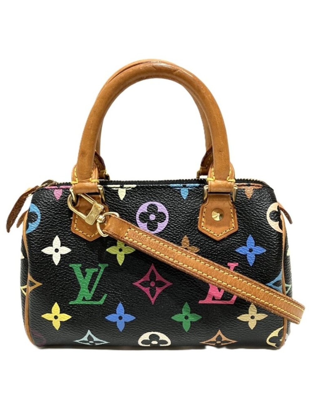 Louis Vuitton Mini Speedy Monogram Multicolor Handbag Canvas